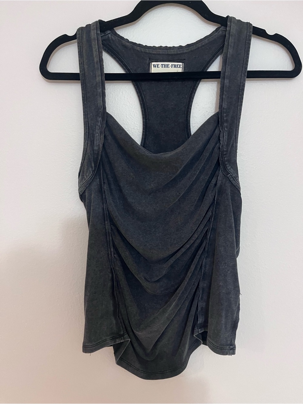 We The Free Draped Racerback Tank - Charcoal Gray